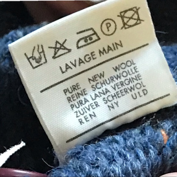 BLARNEY WOOLEN MILLS Chunky Cable Hand Knit Wool Sweater Button Down Cardigan S - Picture 8 of 10